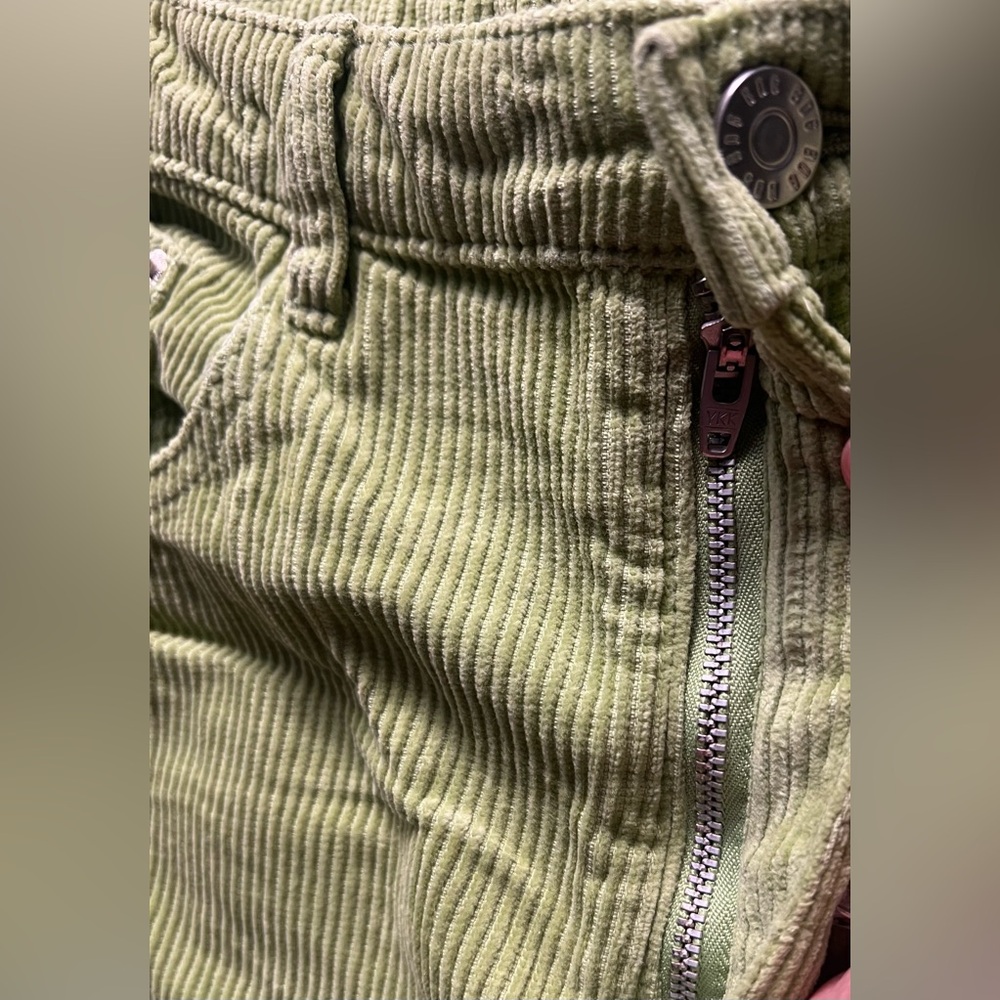 Urban Outfitters Lime Green High Rise WideLeg Jeans Y2K Street Wear Sz 31 (30”) - Picture 10 of 13
